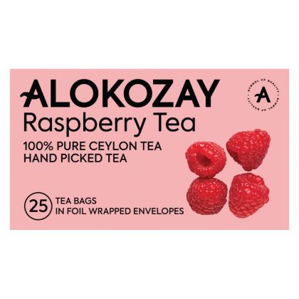 Raspberry Tea - 25 Tea Bags In Foil Wrapped Envelopes