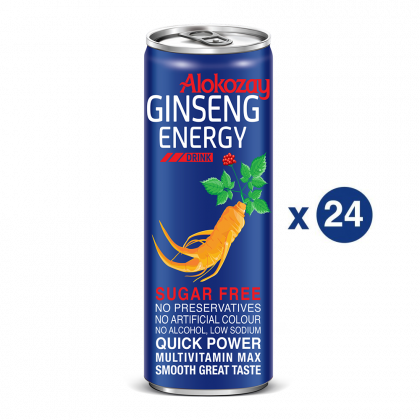 Alokozay Ginseng Energy Drink 250Ml - Pack Of 24