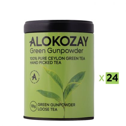 Green Gunpowder Loose Tin Tea 125 Grams X Pack Of 24