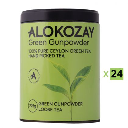 Green Gunpowder Loose Tin Tea 225 Grams X Pack Of 24