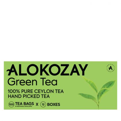 Green Tea - 100 Individual Enveloped Tea Bags X Pack Of 12