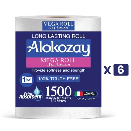 Mega Roll - 1500 Sheets - 325 Meters X Pack Of 6