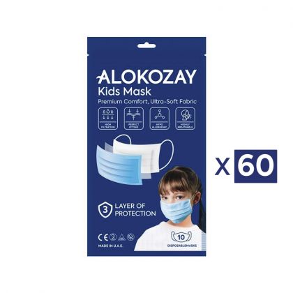 Kids Face Mask - Blue - 10 Pcs X Pack Of 60