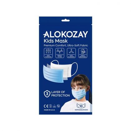 Kids Face Mask - Blue - 10 Pcs