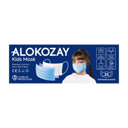 Kids Face Mask - Blue - 25 Pcs