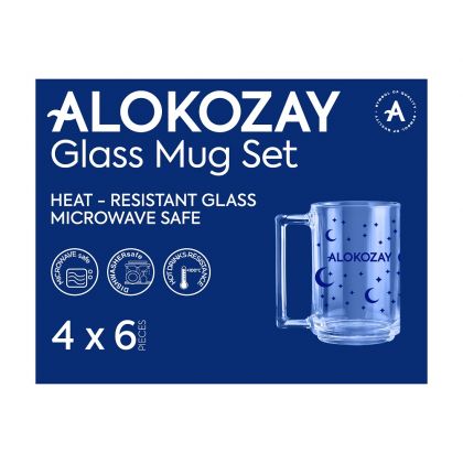 طقم أكواب شاي 6 قطع- عبوة من4 / Mug Set 6 Pcs X Pack Of 4