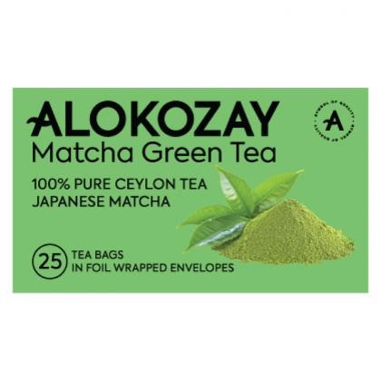 Matcha Green Tea - 25 Tea Bags In Foil Wrapped Envelopes