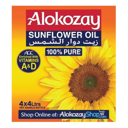 100% Pure Sunflower Oil 4 Ltrs X Pack Of 4