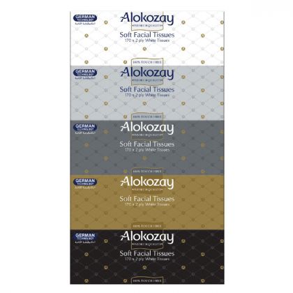 New Soft Facial Tissues - 170 Sheets X 2 Ply - Pack Of 5 Boxes
