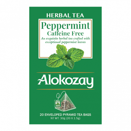 Peppermint Tea - 20 Silken Pyramid Tea Bags (Biodegradable)