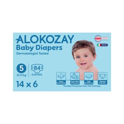 Baby Diapers - Size 5 (12-17 Kg) - 14 Diapers X Pack Of 6
