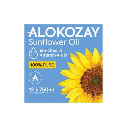 100% Pure Sunflower Oil 750 Ml X Pack Of 12