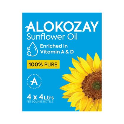 100% Pure Sunflower Oil 4 Ltrs X Pack Of 4 / زيت عباد الشمس 4 لتر - عبوة من 4