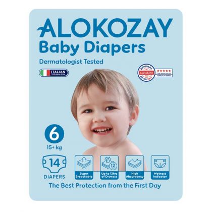 Baby Diapers - Size 6 (15+ Kg) - 14 Diapers