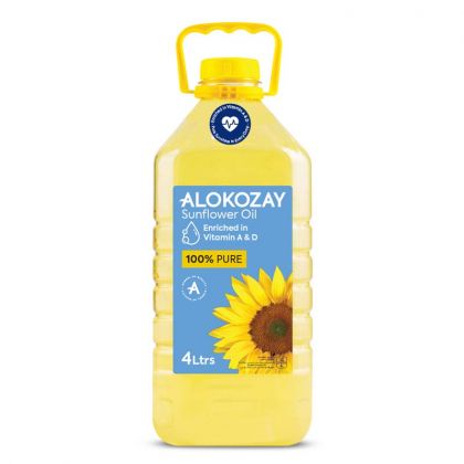 100% Pure Sunflower Oil 4 Ltrs