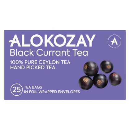 Black Currant Tea - 25 Tea Bags In Foil Wrapped Envelopes